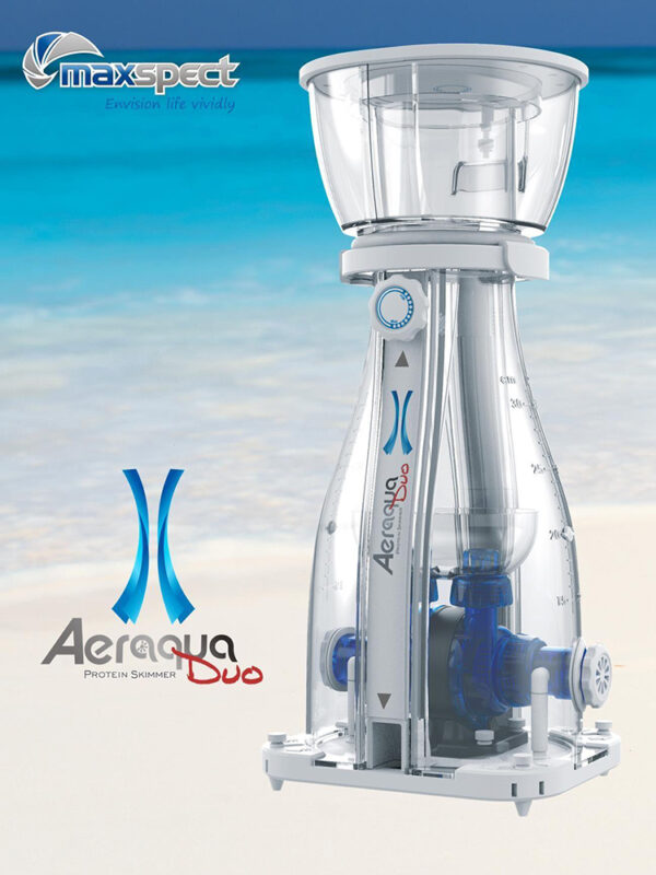 Aeraqua Duo AD600 40W DC Flow iOS/Android App Control Dual-Intake Dual-Needle Wheel Overflow Protection Protein Skimmer