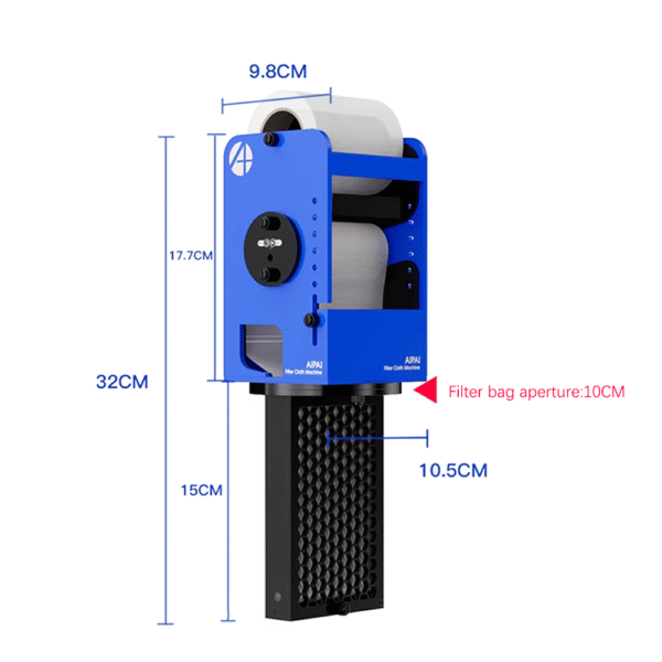 AIPAI FIO Smart Filter Roller System APP-Controlled Automatic Filter Cloth Machine Series-Connectable for Reef Tanks and Marine Aquariums - Image 10