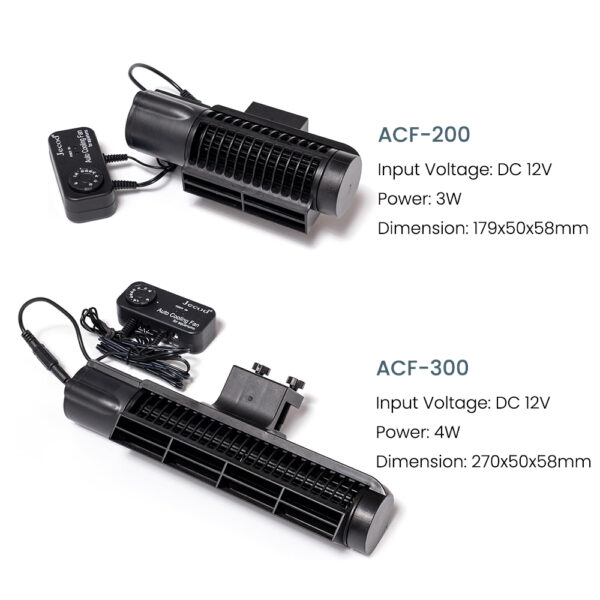 Jebao Jecod ACF Series Aquarium Cooling Fan Mute Automatic Temperature Control Fan Marine Aquarium Cooler Accessoires 12V 3W 4W - Image 6