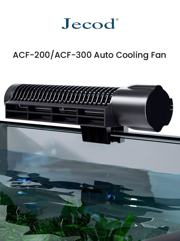 Jebao Jecod ACF Series Aquarium Cooling Fan Mute Automatic Temperature Control Fan Marine Aquarium Cooler Accessoires 12V 3W 4W