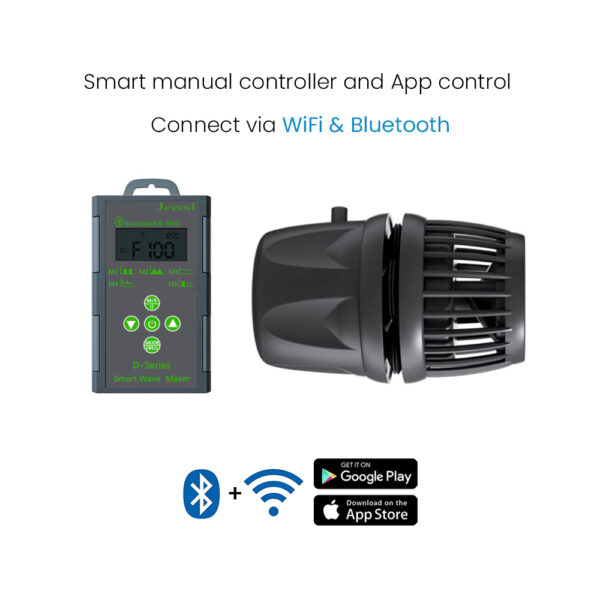 Jecod jebao DMP-10M/20M/30M/40M New Bluetooth WiFi App Cordless Device Aquarium Wavemaker Pump Freshwater Saltwater Fish Tank - Image 4