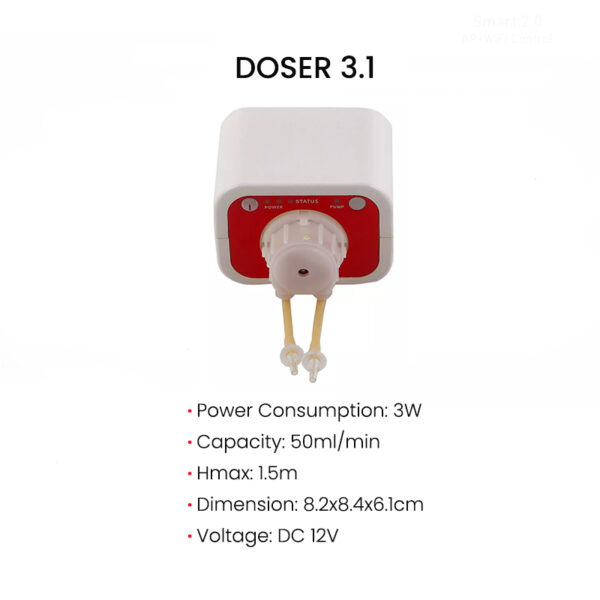 Jebao Jecod Doser 3.1/3.4  DC 12V Latest WiFi Control Automatic Handle Saltwater Aquarium Dosing Pump for Marine Coral Reef Fish Tank - Image 5