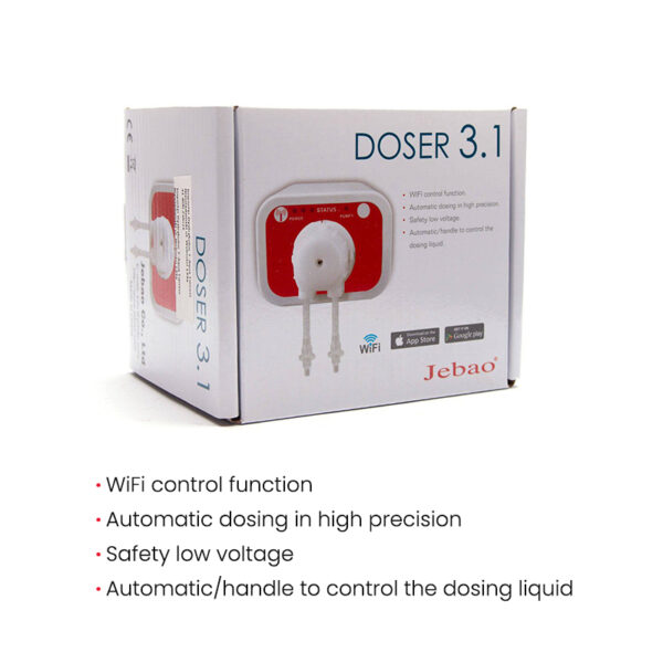 Jebao Jecod Doser 3.1/3.4  DC 12V Latest WiFi Control Automatic Handle Saltwater Aquarium Dosing Pump for Marine Coral Reef Fish Tank - Image 7