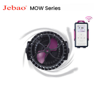 Jebao Jecod MOW DC 12V/24V LCD Smart 3D Wide Rotaion SINE WiFi Wireless Quiet Motor Saltwater Aquarium Wavemaker Pump for Marine Coral Reef Fish Tank