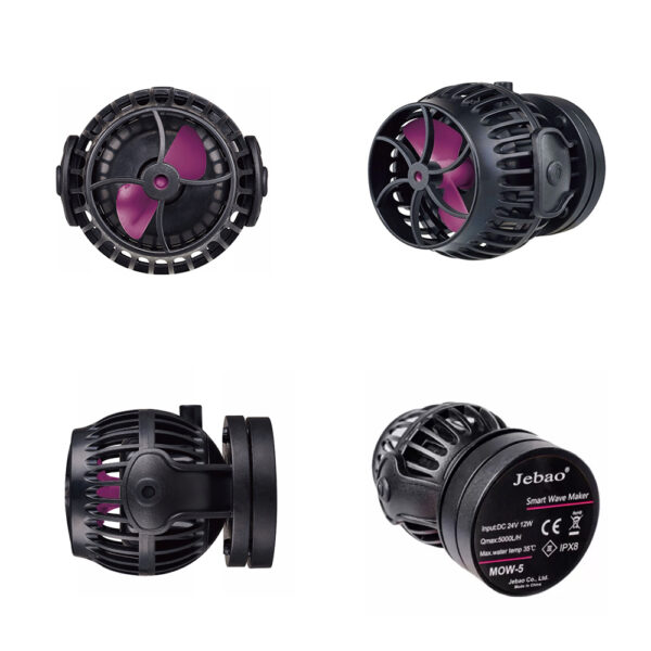 Jebao Jecod MOW DC 12V/24V LCD Smart 3D Wide Rotaion SINE WiFi Wireless Quiet Motor Saltwater Aquarium Wavemaker Pump for Marine Coral Reef Fish Tank - Image 6