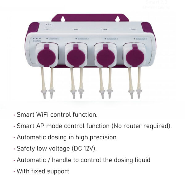 Jebao Jecod MD-4.4 DC 12V WiFi AP Newly Innovated Smart Automatic Fixed Support Saltwater Aquarium Dosing Pump for Marine Coral Reef Fish Tank - Image 3