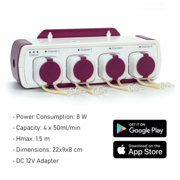 Jebao Jecod MD-4.4 DC 12V WiFi AP Newly Innovated Smart Automatic Fixed Support Saltwater Aquarium Dosing Pump for Marine Coral Reef Fish Tank - Image 4