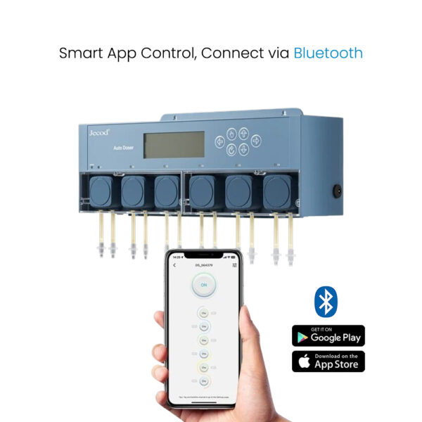 Jebao Jecod New Smart DC 12V Bluetooth App Programmable DOSER 5.4/5.6 Auto Saltwater Freshwater Fish Tank Aquarium Dosing Pump - Image 6