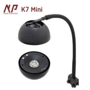 NP K7 Mini 60W WiFi AP Borosilicate Gooseneck Bracket Smart Cooling Fan 3 Channels Saltwater LED Aquarium Lighting System for Marine Coral Reef Fish Tank