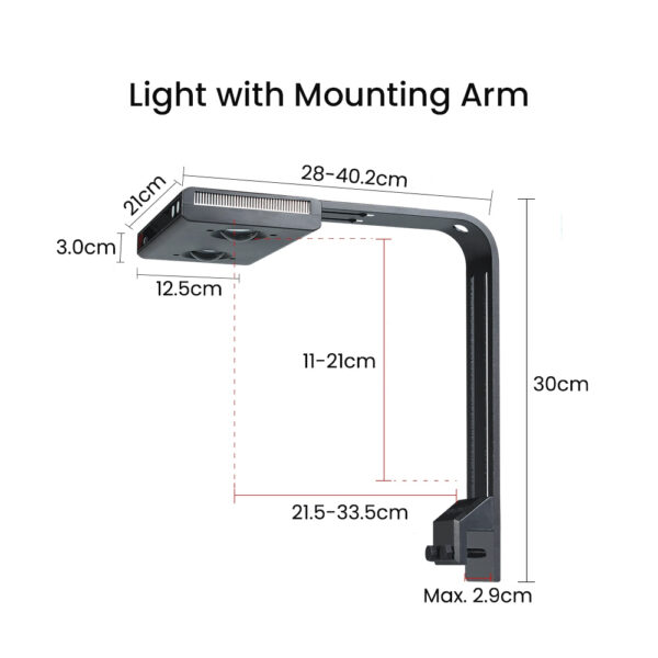 Noo-Psyche K7 Pro V3 140W Full Spectrum WiFi Sunrise Sunset Programmable Saltwater Aquarium LED Light for Marine Reef Fish Tank - Image 9
