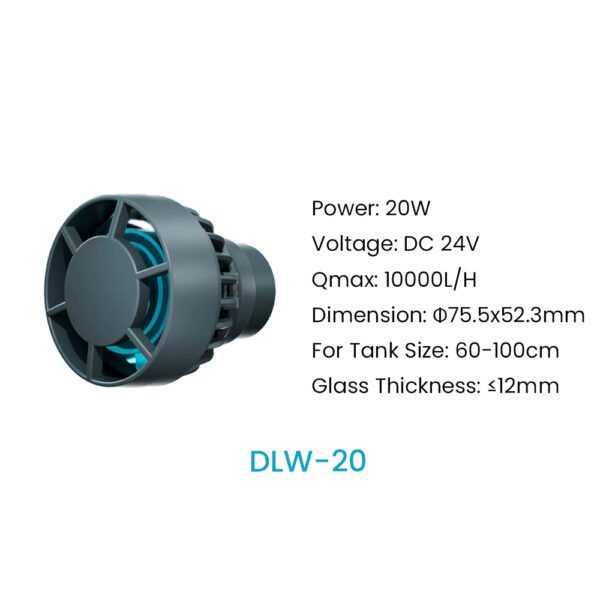 Jebao Jecod DLW Series Bluetooth Wave Pump for Aquarium App Control DC Saltwater Fish Tank Intelligent Mute Water Pump - Image 13