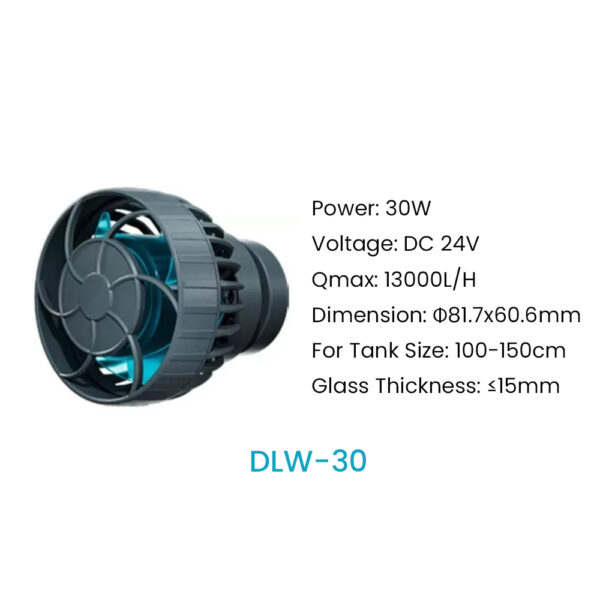 Jebao Jecod DLW Series Bluetooth Wave Pump for Aquarium App Control DC Saltwater Fish Tank Intelligent Mute Water Pump - Image 14