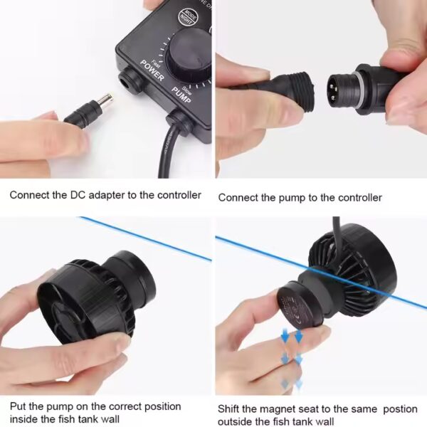 Jebao Jecod SLW Series WIFi App Manual Control Constant Compatible SINE Aquarium Wavemaker Pump for Freshwater Saltwater Fish Tank Coral Reef - Image 12
