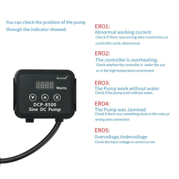 Jebao Jecod DCP 2500/3500/8500 100-240V Inovative WiFi App Control Resistant Quite Freshwater Saltwater Fish Tank Aquarium Water Pump - Image 12