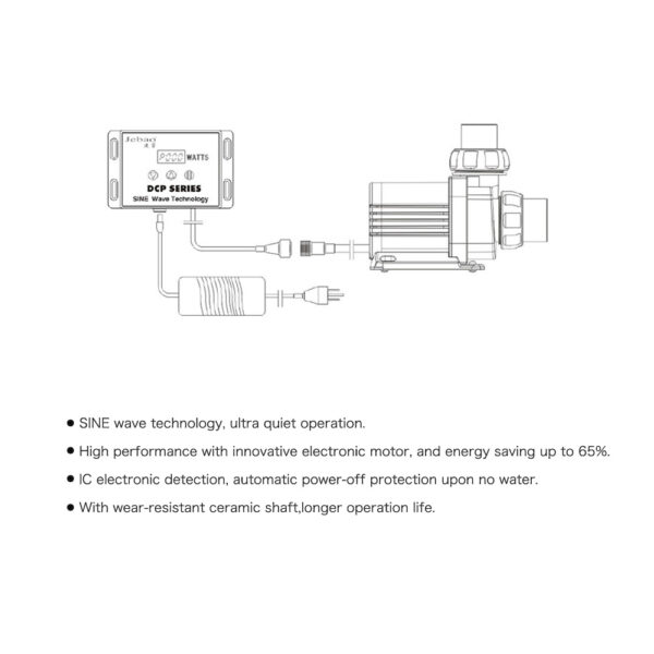 Jebao Jecod DCP 2500/3500/8500 100-240V Inovative WiFi App Control Resistant Quite Freshwater Saltwater Fish Tank Aquarium Water Pump - Image 13
