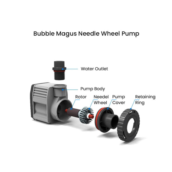 Bubble Magus QQ2 AC 220-240V Professional Low Energy Needle Wheel Impeller Aquarium Internal Protein Skimmer for Saltwater Small Fish Tank Up to 100L - Image 5