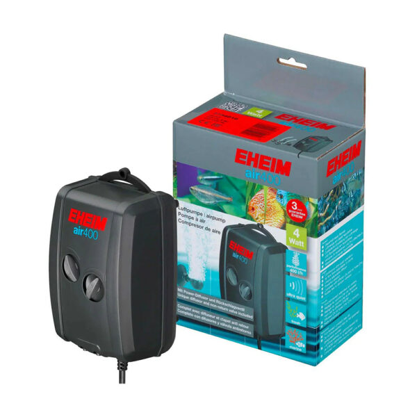 EHEIM Airflow Adjustable Saltwater Freshwater Aquarium Fish Tank Air Pump Air100/200/400 with Airline Airstone Diffuser - Image 4