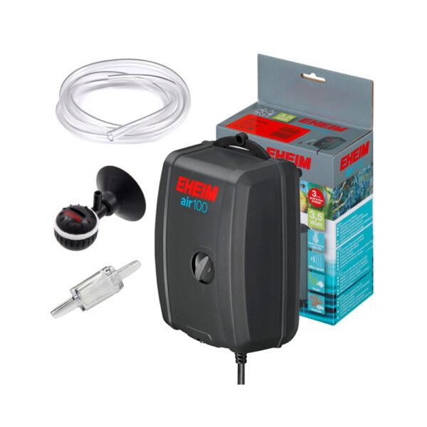 EHEIM Airflow Adjustable Saltwater Freshwater Aquarium Fish Tank Air Pump Air100/200/400 with Airline Airstone Diffuser - Image 5