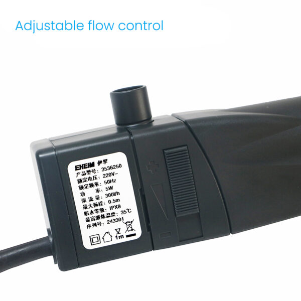 EHEIM Skim350 220V 5W Adjustable Flow Freshwater Saltwater Aquarium Filter Micro Surface Skimmer with Pump - Image 4