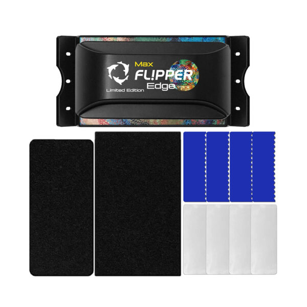 Flipper Edge Limited Edition Max Tang Puffer Glass Acrylic Fish Tank 2 In 1 Floating Magnetic Aquarium Algae Cleaner with Dual Blades - Image 6