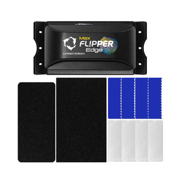 Flipper Edge Limited Edition Max Tang Puffer Glass Acrylic Fish Tank 2 In 1 Floating Magnetic Aquarium Algae Cleaner with Dual Blades - Image 14