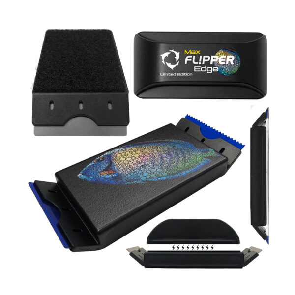 Flipper Edge Limited Edition Max Tang Puffer Glass Acrylic Fish Tank 2 In 1 Floating Magnetic Aquarium Algae Cleaner with Dual Blades - Image 15