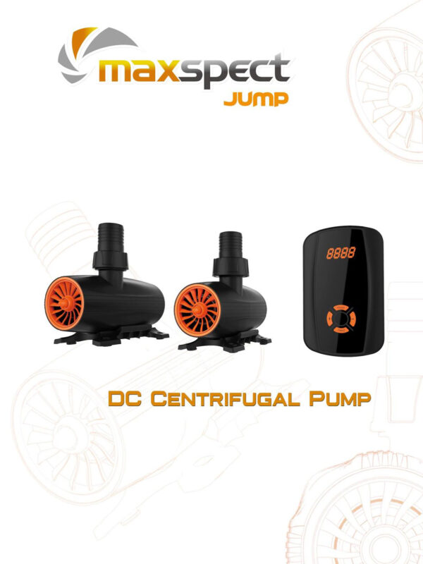 Maxspect Jump MJ-DC6K/8K/10K12K Centrifugal Sine Wave Controllable Aquarium Wavemaker Circulation Return Pump with Controller for Marine Coral Reef Fish Tank