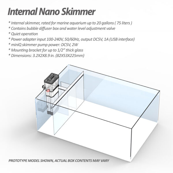 Bubble Magus Mini Q DC5V AIO Sumpless Silicone USB Aquarium Internal Nano Protein Skimmer for Saltwater Small Fish Tank Up to 20 Gallons - Image 6