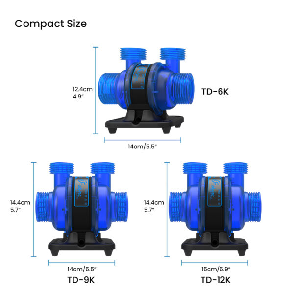 Maxspect ICV6 Syna-G App Silent Multi Directional 2 Intakes Outputs SINE Wave Compact Saltwater Aquarium Turbine Duo Pump for Marine Coral Reef Fish Tank - Image 7
