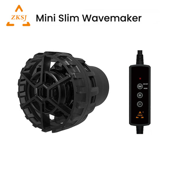 ZKSJ Mini Slim 2000/3000 App Programmed Ultra Quite 6 Modes DC Slim Pro Mini Aquarium Wavemaker Circulation Pump for Marine Coral Reef Fish Tank