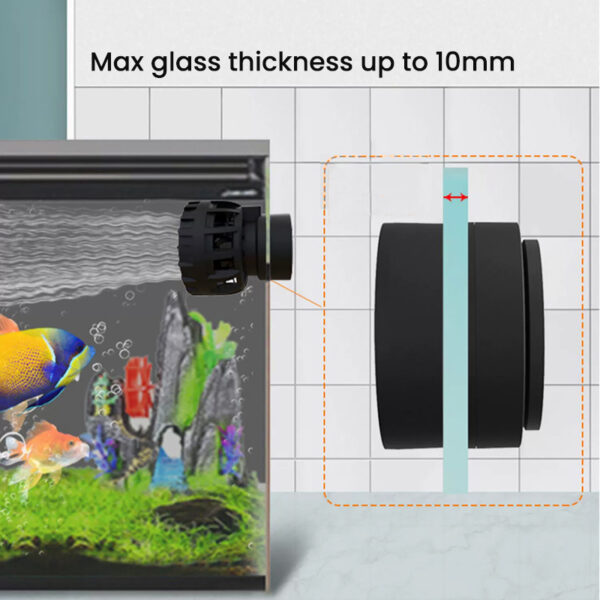 ZKSJ Mini Slim 2000/3000 App Programmed Ultra Quite 6 Modes DC Slim Pro Mini Aquarium Wavemaker Circulation Pump for Marine Coral Reef Fish Tank - Image 7