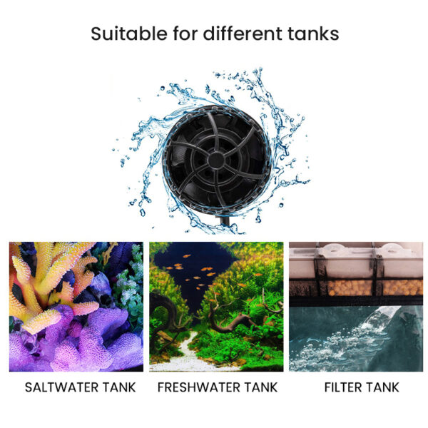 ZKSJ Eco Slim 6000/10000/15000/20000/25000 DC Mini Marine Salterwater Freshwater Coral Reef Fish Tank Aquarium Wavemaker Pump with Controller - Image 7