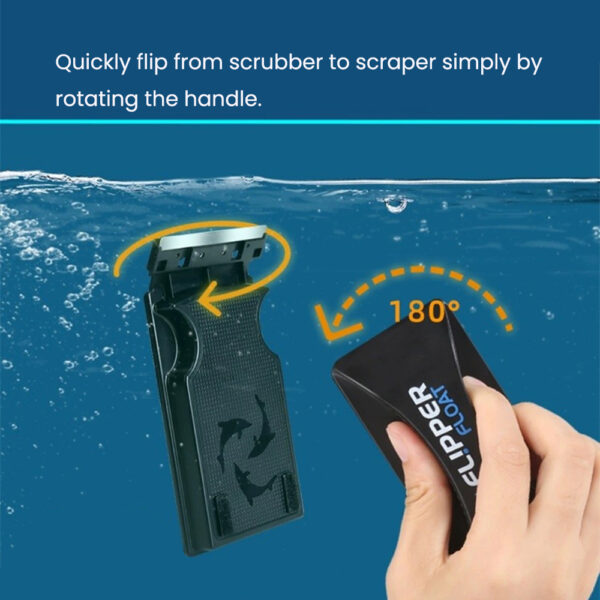 Flipper Nano/Standard/Max Float Glass Acrylic Fish Tank 2 in 1 Magnet Aquarium Algae Cleaner Scrubber and Scraper - Image 6