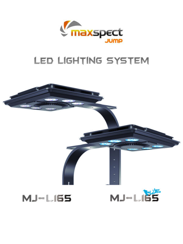 Maxspect Jump  MJ- L165/MJ-L165 Blue 65W WiFi App Full Spectrum Saltwater Marine LED Aquarium Light for LPS/SPS
