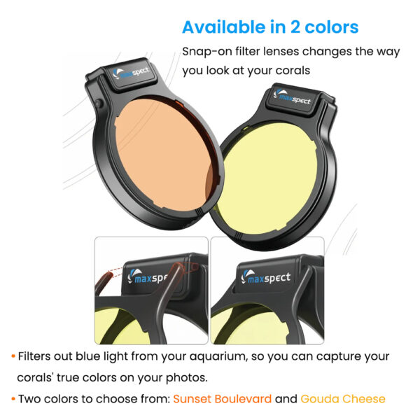 Maxspect Aquarium Marine Fish Coral Night Vision DeepSee Pastel Reef Magnifier 3/4 Times Optical Magnification To Display Coral Fin Decoration - Image 8