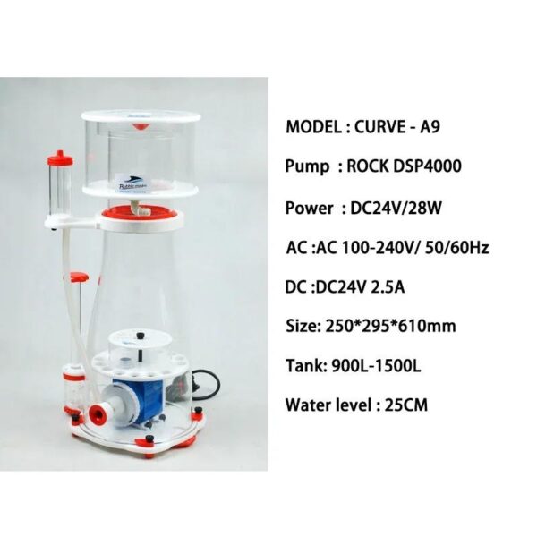 Bubble Magus Curve A3/A5/A8/A9 Aquarium Internal Protein Skimmer DC Pump Saltwater Marine Fish Tank Filter - Image 11