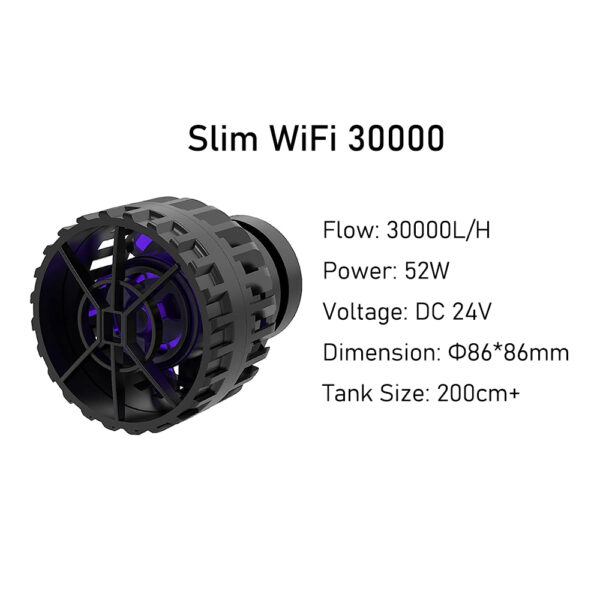ZKSJ 4th Generation Smart Slim WiFi App Remote Control Salterwater Freshwater Aquarium Wavemaker Pump for Marine Coral Reef Fish Tank - Image 18