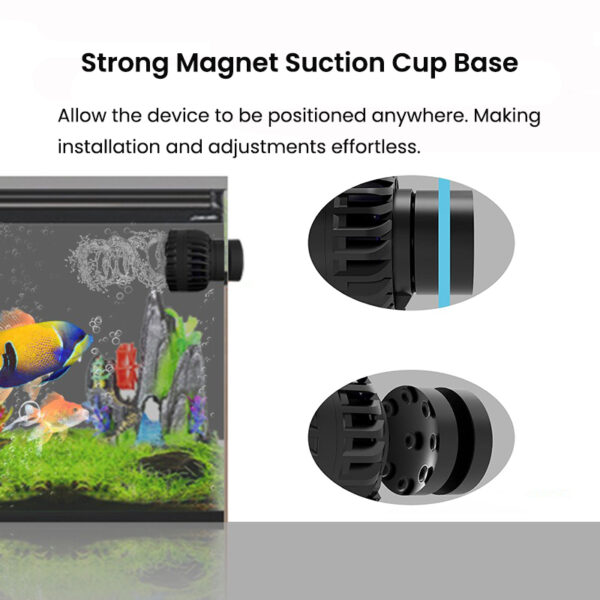 ZKSJ Slim Pro Innovative Stylish Bluetooth App Control Aquarium Wavemaker Pump for Freshwater Saltwater Coral Reef Fish Tank - Image 8
