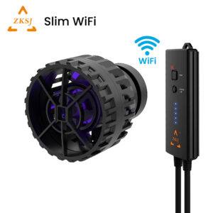 ZKSJ 4th Generation Smart Slim WiFi App Remote Control Salterwater Freshwater Aquarium Wavemaker Pump for Marine Coral Reef Fish Tank