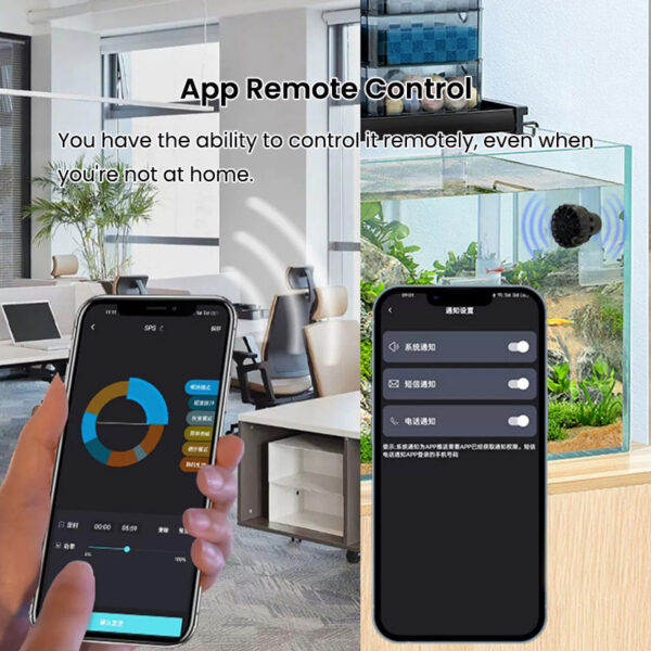 ZKSJ 4th Generation Smart Slim WiFi App Remote Control Salterwater Freshwater Aquarium Wavemaker Pump for Marine Coral Reef Fish Tank - Image 3