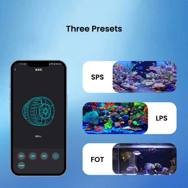 ZKSJ 4th Generation Smart Slim WiFi App Remote Control Salterwater Freshwater Aquarium Wavemaker Pump for Marine Coral Reef Fish Tank - Image 7