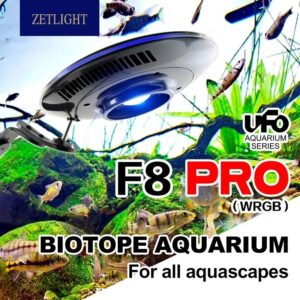 ZETLIGHT 2022 New UFO F8 PRO Algae Bursting Lamp Rainforest Freshwater Aquatic Plant Light Stream Landscaping for Marine Coral Reef Fish Tank