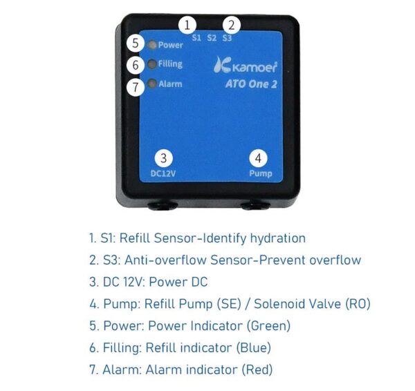 Kamoer ATO ONE 2 Smart Aquarium Automatic Water Replenisher with Newly Upgraded Optical Liquid Level Sensor for Fish Tank - Image 7