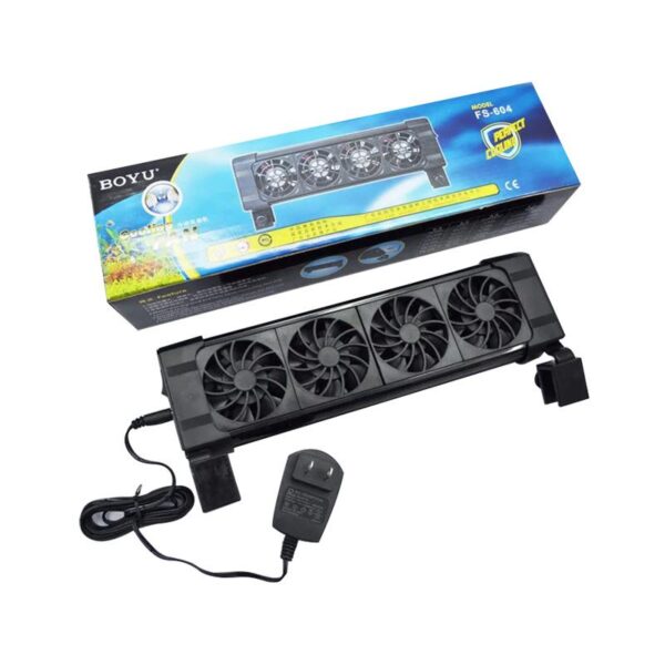 BOYU Series Automatic Temperature Control Adjustable Reversible Protection Network Saltwater Cooling Aquarium Fan for Marine Coral Reef Fish Tank - Image 8