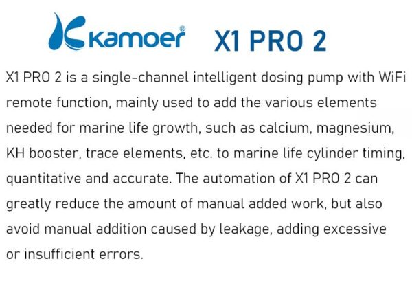 Kamoer X1 PRO 2 V2 Bluetooth WiFi APP Dosing Pump Fish Tank Aquarium Pump Nutrient Droplet Pump - Image 4