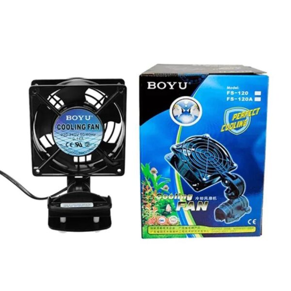 BOYU Series Automatic Temperature Control Adjustable Reversible Protection Network Saltwater Cooling Aquarium Fan for Marine Coral Reef Fish Tank - Image 10