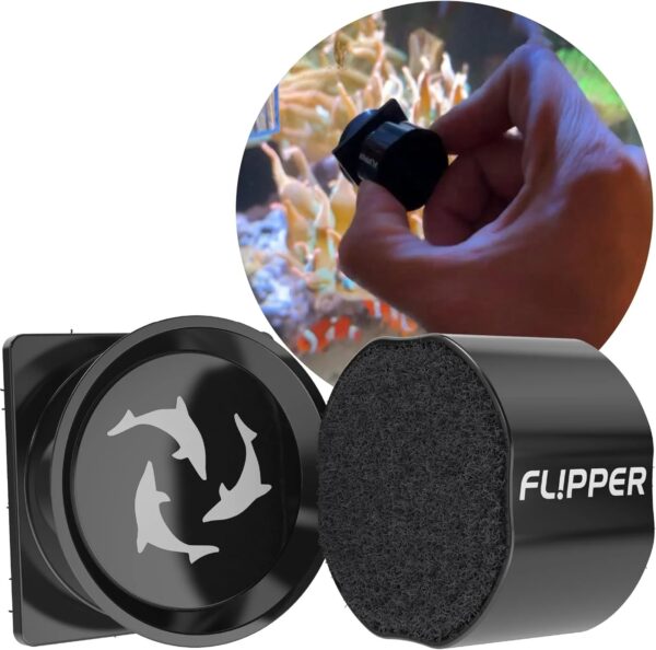 Flipper Pico Black 2 In 1 Dual Sided Aquarium Magnet Algae Cleaner Scrubber Scraper for Small Glass Fish Tanks Up to 6mm - Image 7