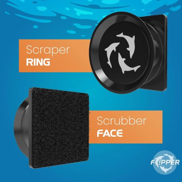 Flipper Pico Black 2 In 1 Dual Sided Aquarium Magnet Algae Cleaner Scrubber Scraper for Small Glass Fish Tanks Up to 6mm - Image 8