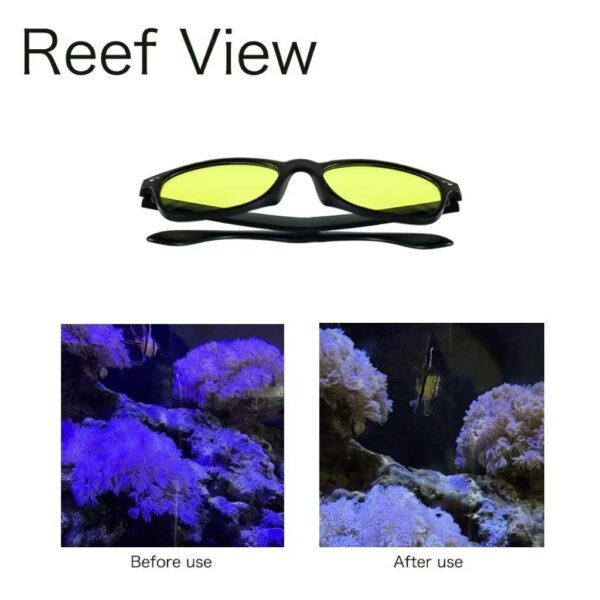 Red Sea ReefView Saltwater Blue Aquarium Light Fliter Glasses for Coral Viewing Eye Protection and Photography - Image 7