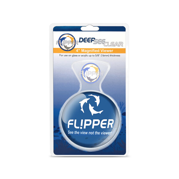 Flipper DeepSee Glass Acrylic Freshwater Saltwater Fish Tank Clear 4” and 5” Standard Max Magnified Magnetic Aquarium Viewer - Image 10